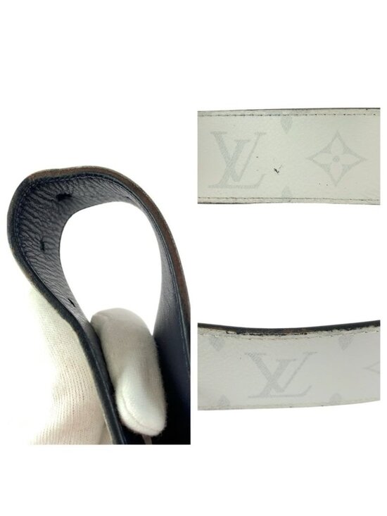 Louis Vuitton Monogram Ceinture Li Verso White Black